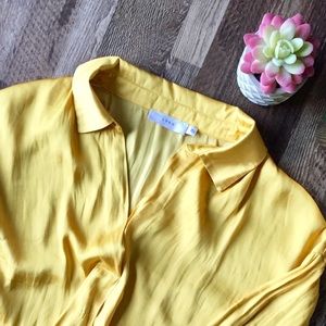 Lush canary dress shirt